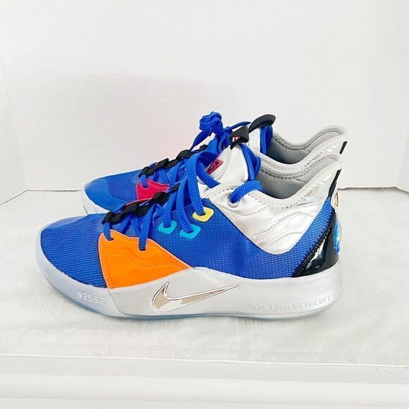 Like new 'NASA' Nike PG 3 For NBA's Opening Night 2019 Mens Sz 8.5 - Picture 6 of 8